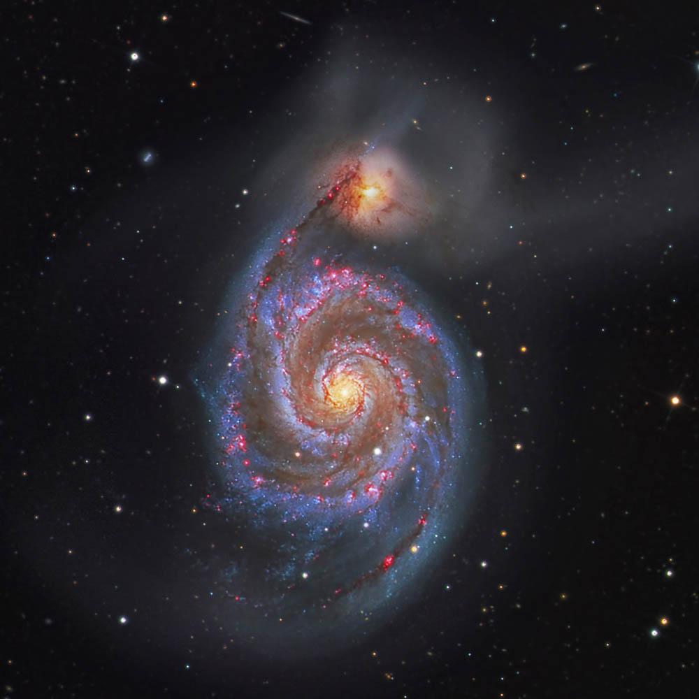 M51WhirlpoolGalaxy, Photo Credit Bill snyder