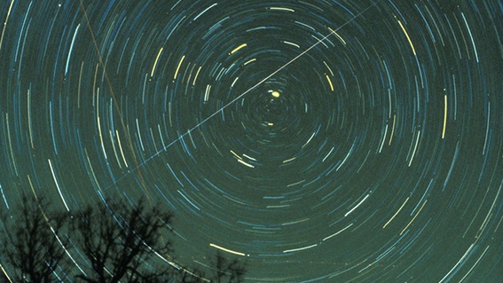 A Geminid Meteor. Image Credit: Jimmy Westlake
